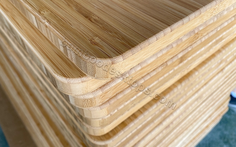 Kiinteät bambu pöytätasot
